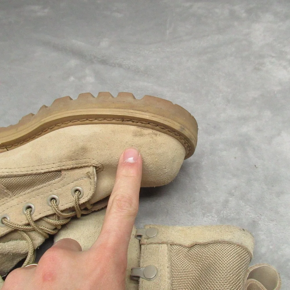 Rocky Combat Boots Mens 5.5 R Tan‎ Suede Gore-Tex Military Tactical Outdoor 790G